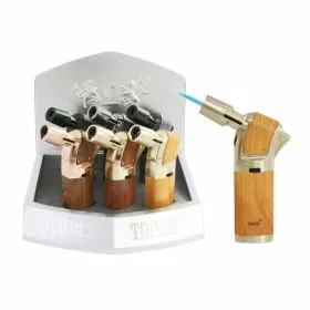 Scorch Torch 45 Degree Turbo Torch With Hold Button - Wood Design - 6 Counts Per Display (61715)