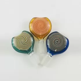 Sense Glass Bowl 14mm Male - Heart Swirl - Assorted - Price Per Piece