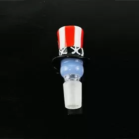 Sense Glass Bowl 18mm Male - Patriotic Bowl