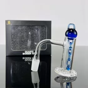 Sense Glass Quartz Banger With Long Rope - 14mm - Male 90° Degree - Kit 9