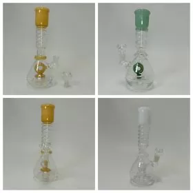 Slime Mouthpiece Waterpipe With Donut Perc - 9 Inch - WPTS15