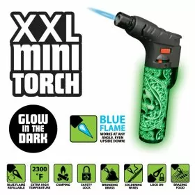 Smokezilla - Thin Print XXL Mini Torch - Glow in the Dark - 8 Pieces Per Display - (41402)