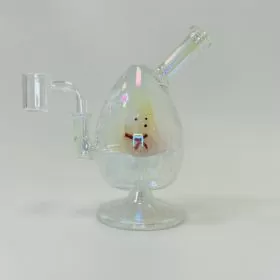 Snowman Bear Waterpipe - 6 Inch - with 10 mm Banger Perc