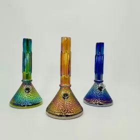 Soft Glass Waterpipe - 10 Inches - Assorted Colors - (GR-Y-60) 