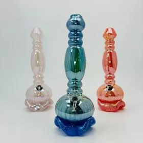 Soft Glass Waterpipe - 11 Inches - Assorted Colors - GR-Y-82