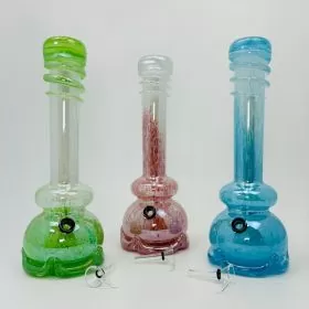 Soft Glass Waterpipe - 12 Inches - Assorted Colors - GR-Y-95