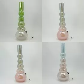 Soft Glass Waterpipe - 16 Inches - GR-Y-122