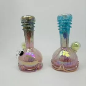 Soft Glass Waterpipe - 10 Inches - Assorted Colors (GR-Y-51)