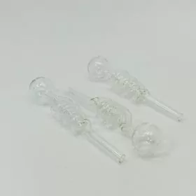 Spiral Oil Burner - 5 Inches -5 Pieces - Price Per Piece - Clear