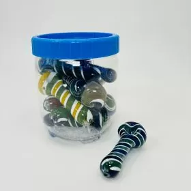 Spoon Striped Handpipe - 3.25 Inches - Mix Colors