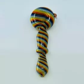 Spoon Swirls Handpipe - 4.5 Inch - Assorted Colors