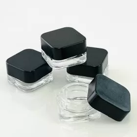 Glass Jar - C- P Square - 5ml - 12 Per Pack