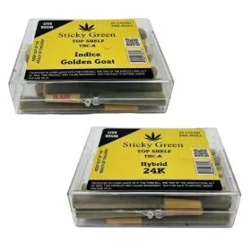 Sticky Green - Top Shelf Live Resin - Preroll - THC-A - 1.5 grams - 25 Counts Per Box 