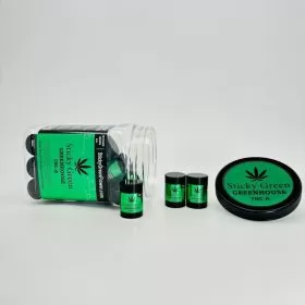 Sticky Green - Greenhouse THC-A Flower - 1 Gram - 20 Jar Per Display - 3 Strains