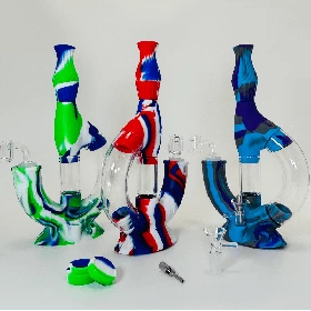Silicone Waterpipe & Nectar Collector - Echo 