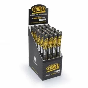 The Original Cones - Super Size Pre-rolled Papers - 180mmx58mm - 24 Counts Per Box