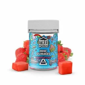 Tre House - HHC - Gummies - 20 Counts Per Jar - 25mg - Strawberry Burst