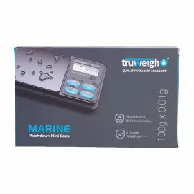 Truweigh - Marine Washdown Mini Scale - 100 x 0.01 Gram - Black