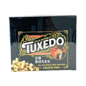 Tuxedo All Natural Pre-Rolled Filter Tips - 20 Pack Per Box