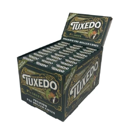 Tuxedo Premium Pre-Rolled Cones 1.25 (1 1/4) - 6 Cones Per Pack - 30 Pack Per Box