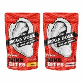 Tyson 2.0 - Mega Dose Delta 8 Mike Bites - 1000 mg Gummies - 20 Counts Per Pack