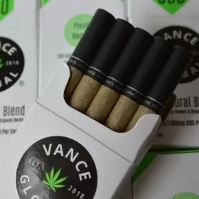Vance Global - CBD All Natural Blend Cigarettes - 1000mg Per Pack - 10 Counts Per Pack - 10 Packs Per Box