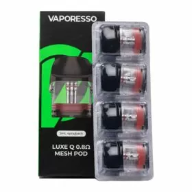 Vaporesso - Luxe Q Mesh Pod - 0.8 Ohm 2ml - 4 Pieces Per Pack