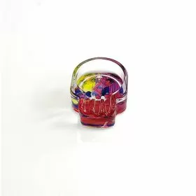 Vcat Glass Ash Tray - Skull Design - Assorted Design - Assorted Colors