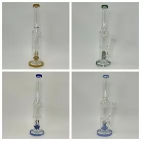 Honey Comb Waterpipe With Perc - 16 Inch