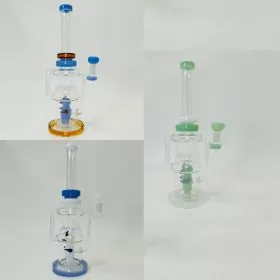 Waterpipe 12 Inch Recycler With Animal Perc