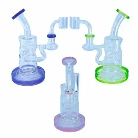 Waterpipe 6 Inch - Bent Neck With Swiss and Inline Perc - WPSC2684