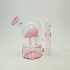 Love Heart Pink Waterpipe - 6 Inches
