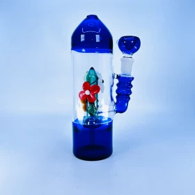 Waterpipe 8 Inches - Straight With Inline Flower Perc - WPAG136