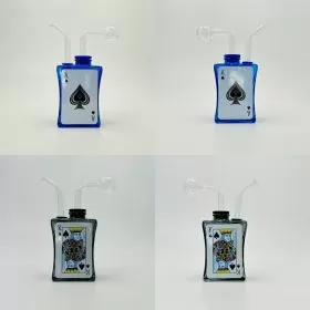 Waterpipe Oil Burner - 7 Inches - Joker - Assorted Design - Price Per Piece