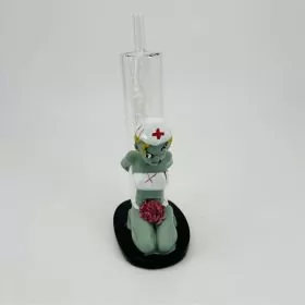 Waterpipe Resin Zombie Nurse - 9 Inches - H356