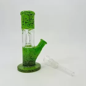 Waterpipe - Straight Percolator Dome Flat - 6 Inches - Assorted Color and Design