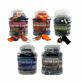 Weez Silicone Lighter Clip - 24 Counts Per Jar