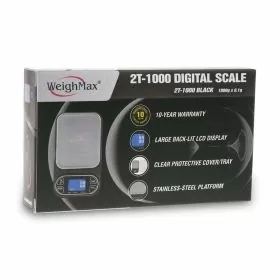Weighmax Digital Scale - 2t-1000 - Black - 1000Gram x 0.1Gram