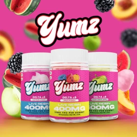 Yumz - Live Resin Delta 9 Gummies - 400mg - 40 Counts Per Jar