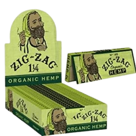 Zig Zag Ultra Thin Unbleached Natural Gum Arabic Organic Hemp - 24 In Box