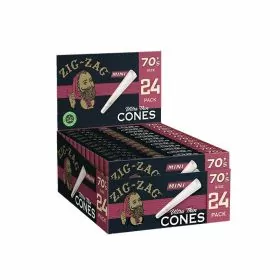 Zig Zag Mini Ultra Thin Cones 70mm - 24 Cones Per Pack - 12 Packs Per Display