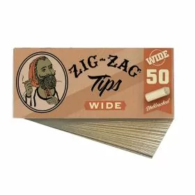 Zig Zag Tips Wide - 50 Packs Per Box