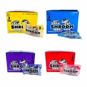 Zilla - Shroom Gummies - 500 Mg - 3 Counts Per Pack - 10 Packs Per Box