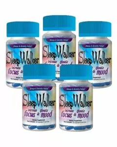 100 Pills Sleep Walker Capsules Focus & Mood Optimizer 20CT - 5 BOTTLES
