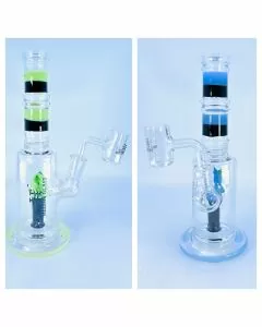 Helios Glass Waterpipe - 8 Inch - Straight With Randm Perc