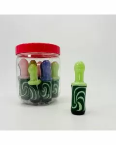  3 Inches - Wigwag Chillum With Color Slime