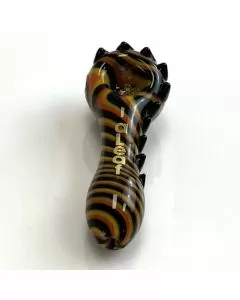 ALEAF HANDPIPE 4" INCH - DRAGON TAIL WIG WAG WITH SCREEN - ASSORTED COLORS