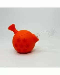 4 Inches - Waterpipe Silicone Orange Wish Ball - SL5066