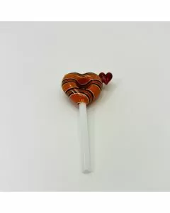 5-Inches Handpipe - Swirl Heart Lollipop