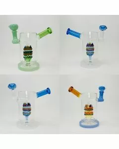 7 Inches - Waterpipe With Art Shower Perc (RH-189)